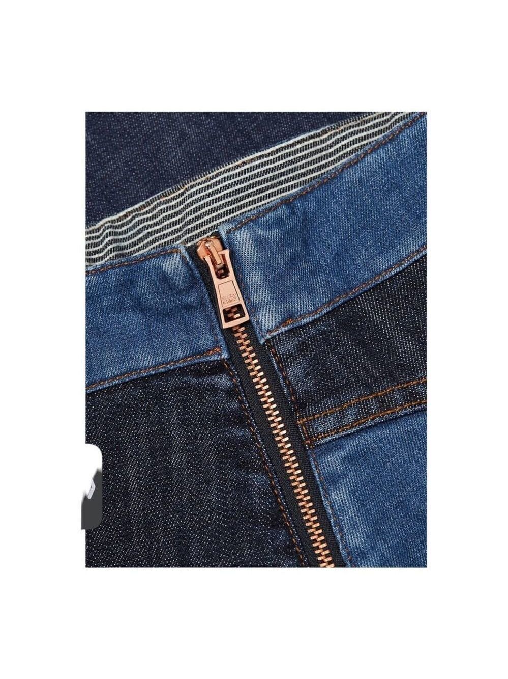 SEE BY Chloe Patchwork Denim Miniskirt Size 2 (34) NWT - Picture 7 of 12